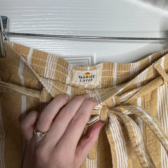 Marine Layer Women's Franki Wide Leg Stripe Pants - Picture 5 of 6